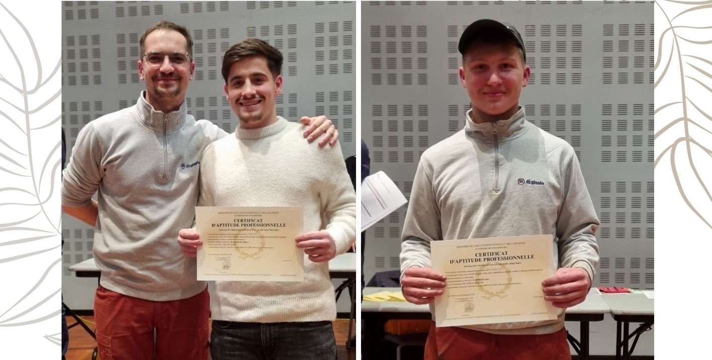 DES JEUNES DIPLOMES CHEZ DI GIUSTO